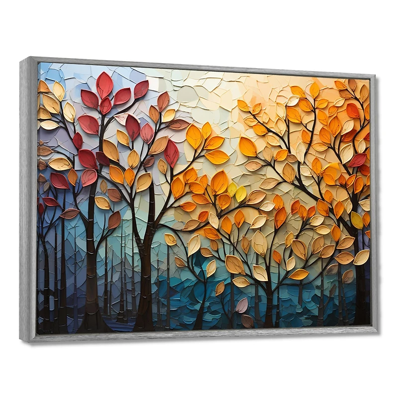 Autumn Leaves Symphony – Textured Seasonal Patchwork