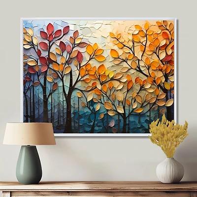 Patchwork texturé d’inspiration automnale « Autumn Leaves Symphony »