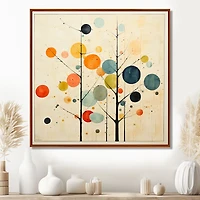 Mid-Century Minimalism – Beige Modern Abstract Art