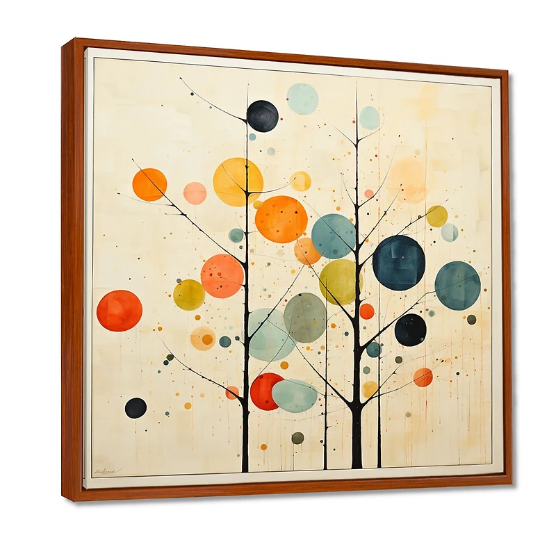 Art abstrait moderne beige « Mid-Century Minimalism »
