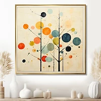 Art abstrait moderne beige « Mid-Century Minimalism »