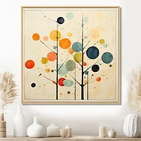 Mid-Century Minimalism – Beige Modern Abstract Art