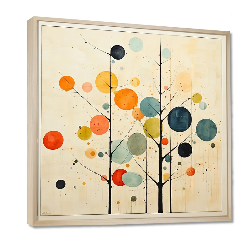 Mid-Century Minimalism – Beige Modern Abstract Art