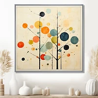 Mid-Century Minimalism – Beige Modern Abstract Art