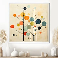 Mid-Century Minimalism – Beige Modern Abstract Art