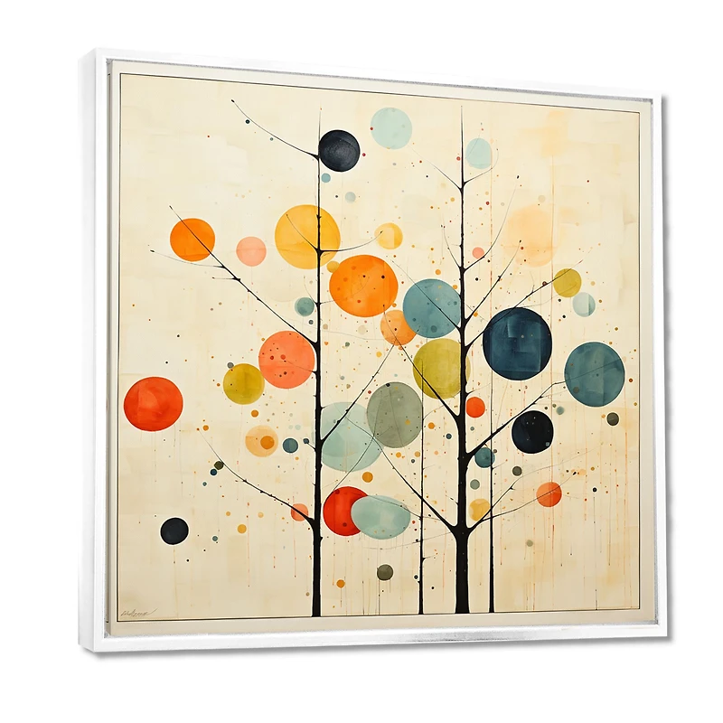 Mid-Century Minimalism – Beige Modern Abstract Art