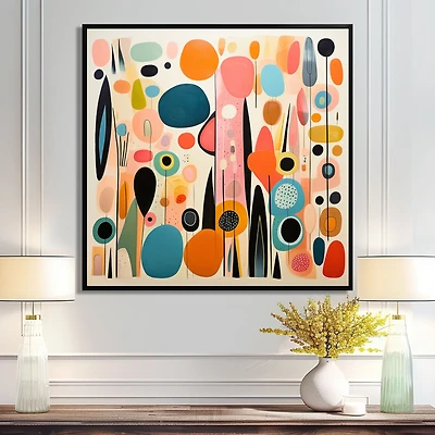 Playful Pink Mid-Century Patterns – Retro Modern Design