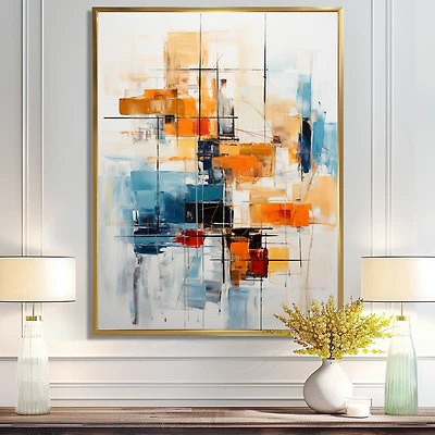Art abstrait coloré d’inspiration mid-century « Retro Reflections »