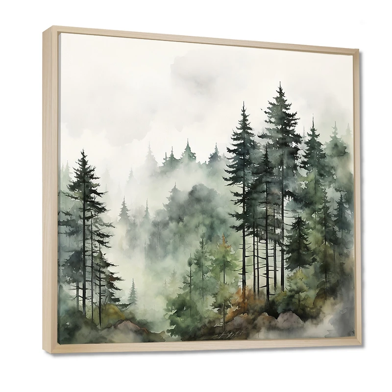 Paysage forestier paisible « Misty Morning Pines »