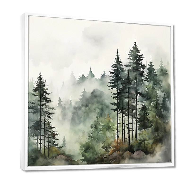 Paysage forestier paisible « Misty Morning Pines »