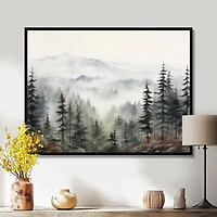 Pine Mist Mountain – Serene Nature Landscape