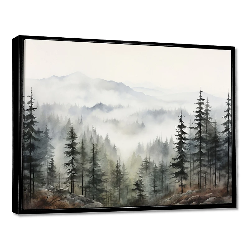 Pine Mist Mountain – Serene Nature Landscape