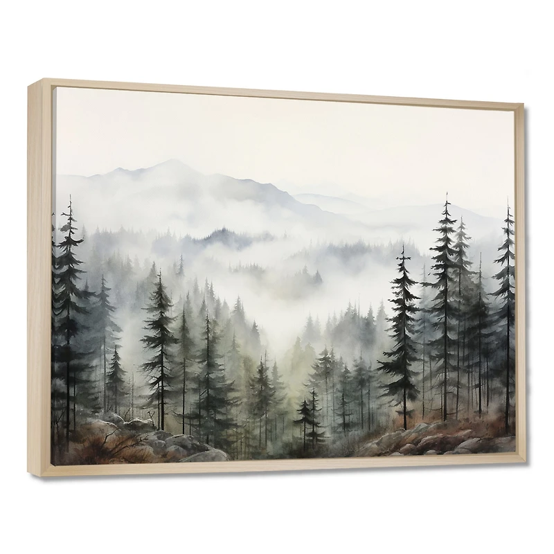 Paysage naturel serein « Pine Mist Mountain »