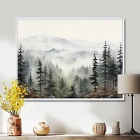 Paysage naturel serein « Pine Mist Mountain »