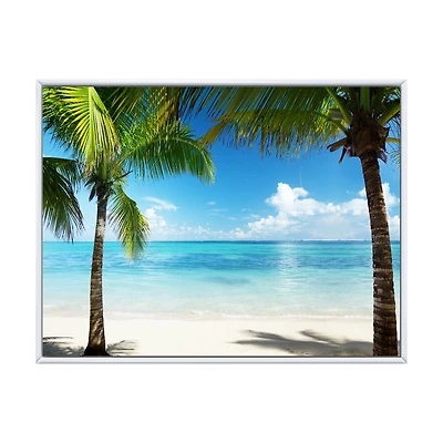 Palm Trees and Sea  Canvas Wall Art