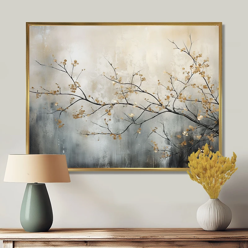 Scène forestière onirique Monochrome « Ethereal Trees »
