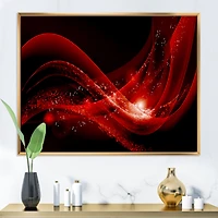 Dark Red Vector  Canvas Art print