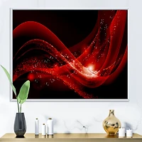 Dark Red Vector  Canvas Art print
