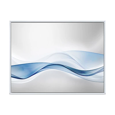 3D Wave of Water Splash Digital Art Canvas Print