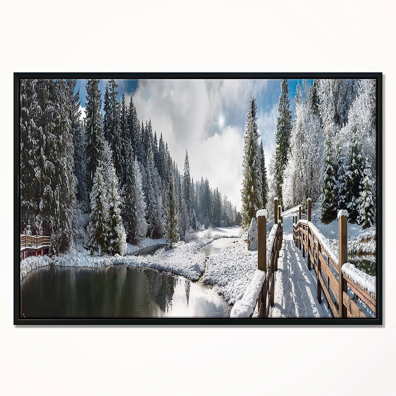 Winter Morning Panorama  Wall Art