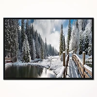 Winter Morning Panorama  Wall Art