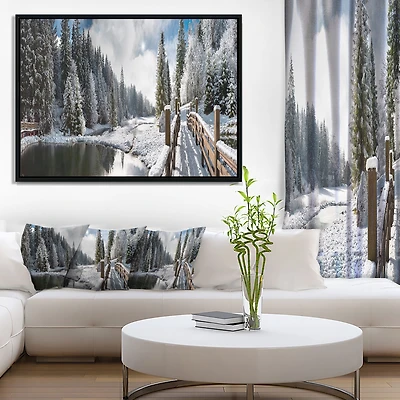 Winter Morning Panorama  Wall Art