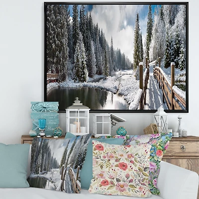 Winter Morning Panorama  Wall Art