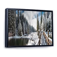 Winter Morning Panorama  Wall Art