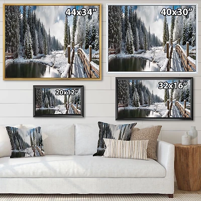 Winter Morning Panorama  Wall Art