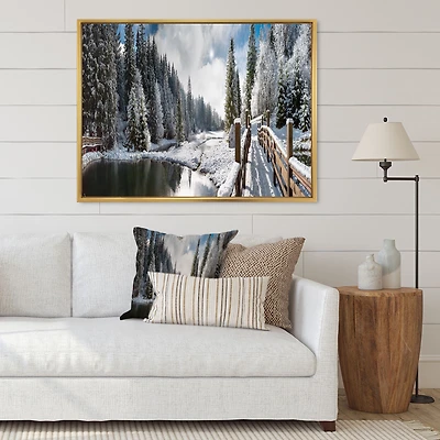 Winter Morning Panorama  Wall Art