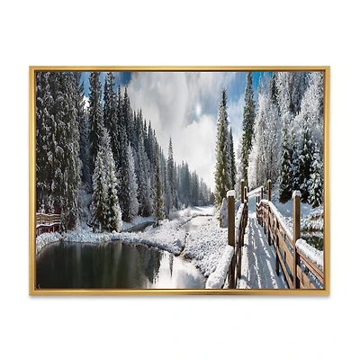Winter Morning Panorama  Wall Art