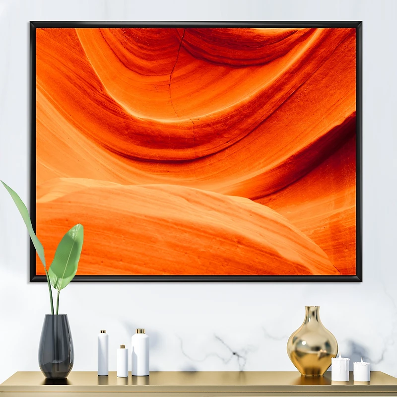 Antelope Canyon Orange Wall Canvas Print