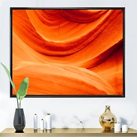 Antelope Canyon Orange Wall Canvas Print