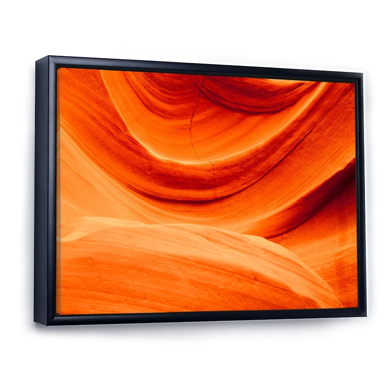 Antelope Canyon Orange Wall Canvas Print
