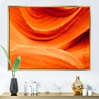 Antelope Canyon Orange Wall Canvas Print