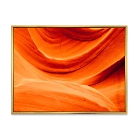 Antelope Canyon Orange Wall Canvas Print