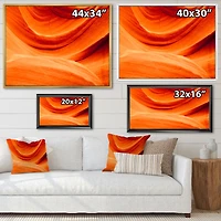 Antelope Canyon Orange Wall Canvas Print