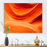 Antelope Canyon Orange Wall Canvas Print