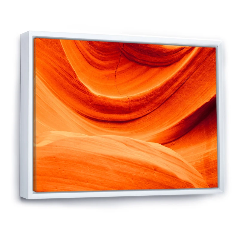 Antelope Canyon Orange Wall Canvas Print