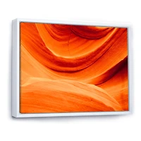 Antelope Canyon Orange Wall Canvas Print