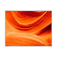 Antelope Canyon Orange Wall Canvas Print