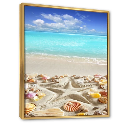 Caribbean Sea Starfish Canvas Wall Art Print
