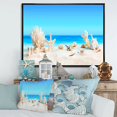 Seashells on Tropical  Wall Art