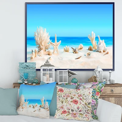 Seashells on Tropical  Wall Art