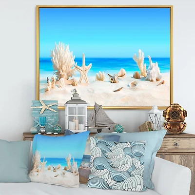 Seashells on Tropical  Wall Art