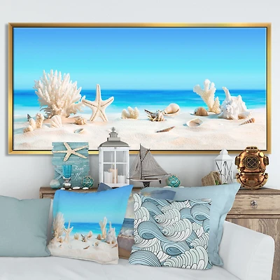 Seashells on Tropical  Wall Art
