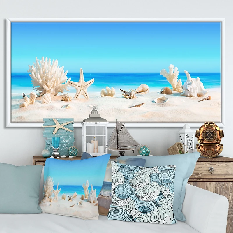 Seashells on Tropical  Wall Art