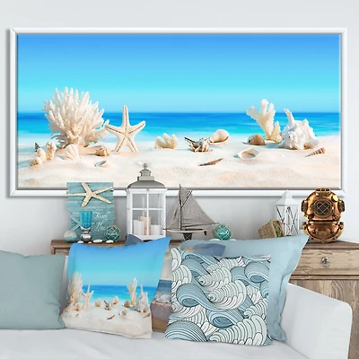 Seashells on Tropical Wall Art