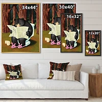 Bear the Woods  Digital Art Canvas Print