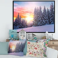 Winter Sunset Bulgaria  Wall Art